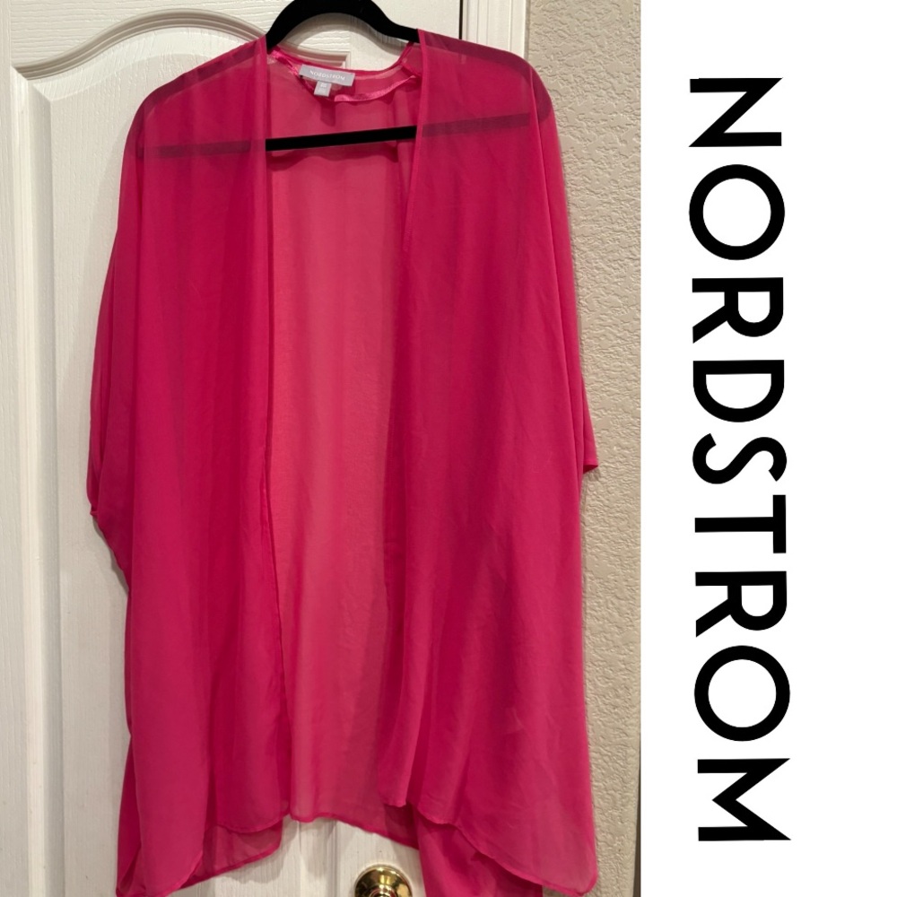 Nordstrom Hot Pink Kimono, One Size